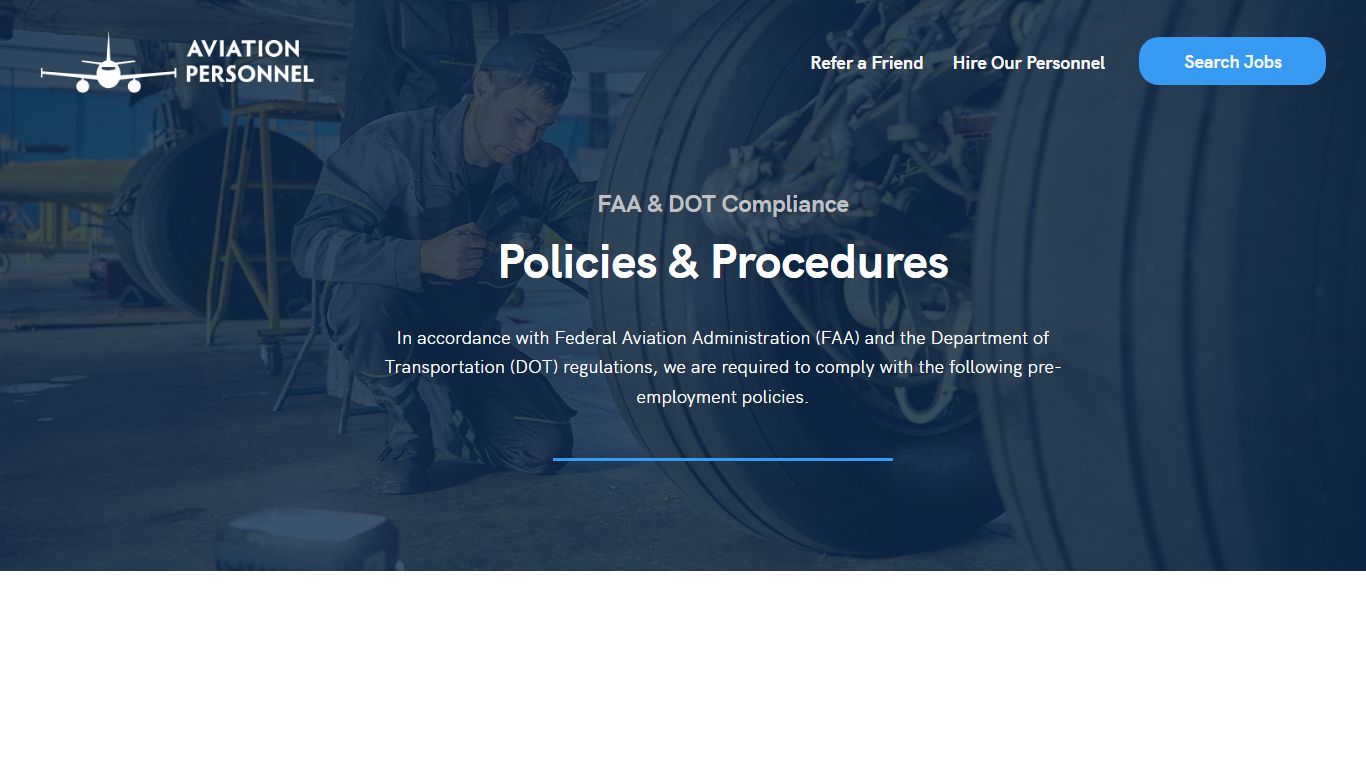 FAA Compliance - Aviation Personnel